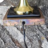 Maison Rougier vintage palm-shaped lamp from the 1970s to 1980s