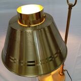 Lampe laiton et métal doré Helmer Andersson, Suède