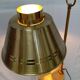 Lampe laiton et métal doré Helmer Andersson, Suède
