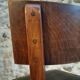 Chaise française ancienne en hêtre – Début 1900 – Dossier courbé massif