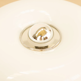 Lampe "Donut" en opaline par Mazzega 70's
