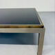 Large Flaminia coffee table designed by Willy Rizzo from the 1970s, metal and stone.