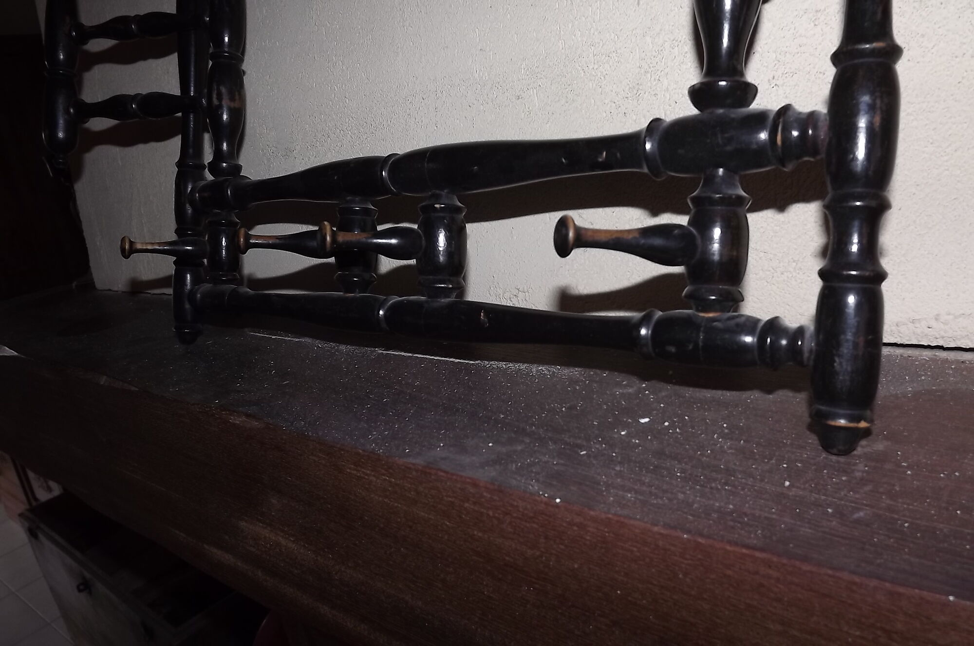 Wearing coats Napoleon III blackened wooden 6 hooks