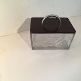 Art deco glass cake box