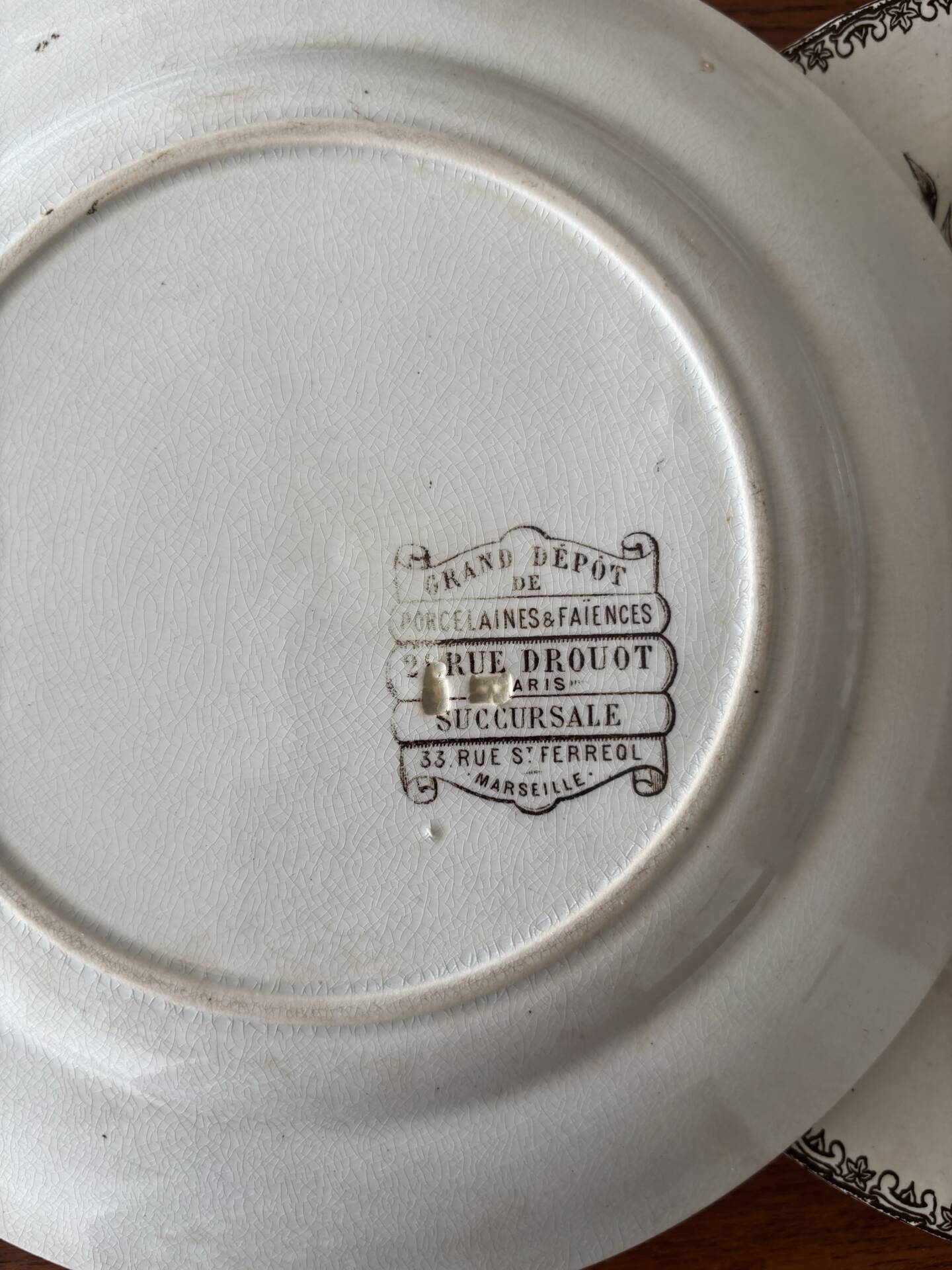 6 dessert plates iron earth sepia Grand Dépôt Earthenware