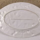 Grand plat ancien "decor de chataignes"