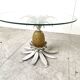 Pair of Hans Kögl pineapple side tables, 1960s