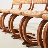 Bas van Pelt Rare Set of 6 Dining Chairs for My Home 1936