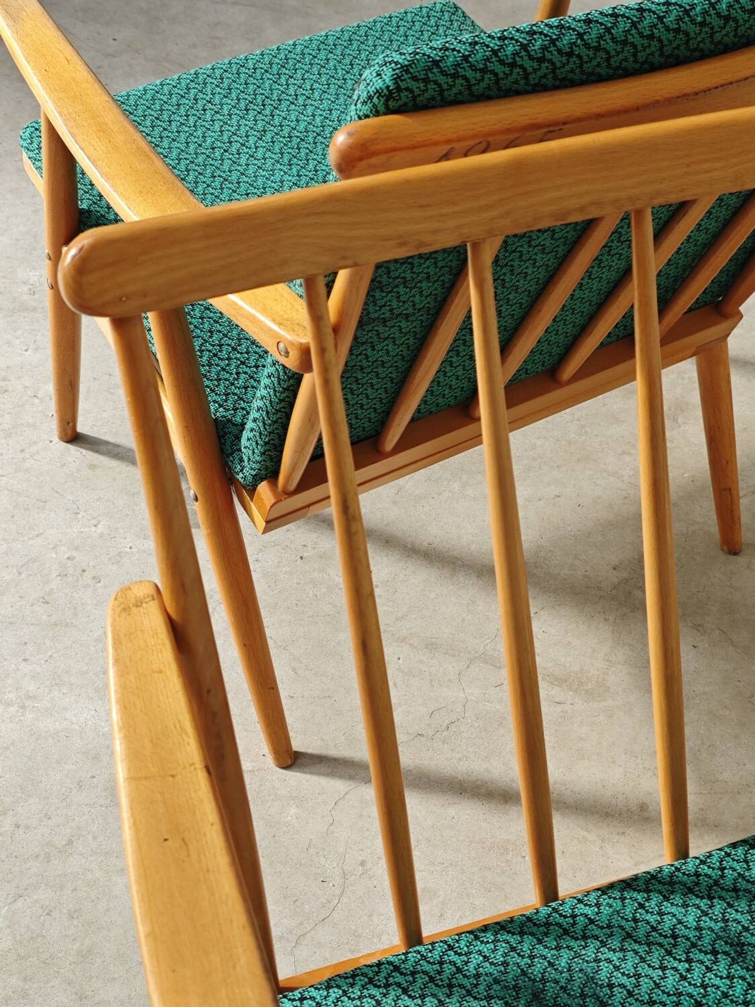 Pair of Thonet Boomerang armchairs by Antonin Suman for TON 1960