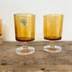 6 petits verres ambrés luminarc france