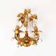 Wonderful vintage ‘citrus’ gilt wall sconce by Hans Kögl