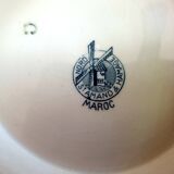 Pair of dishes on light standing saint amand morocco collection