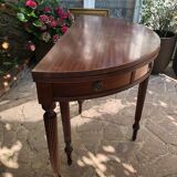 Louis XV-style half moon table