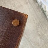 Vintage corner shelf on tripod legs, circa 50/60