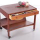 Danish Design Teak Wooden Side Table and Sewing Box,1960s