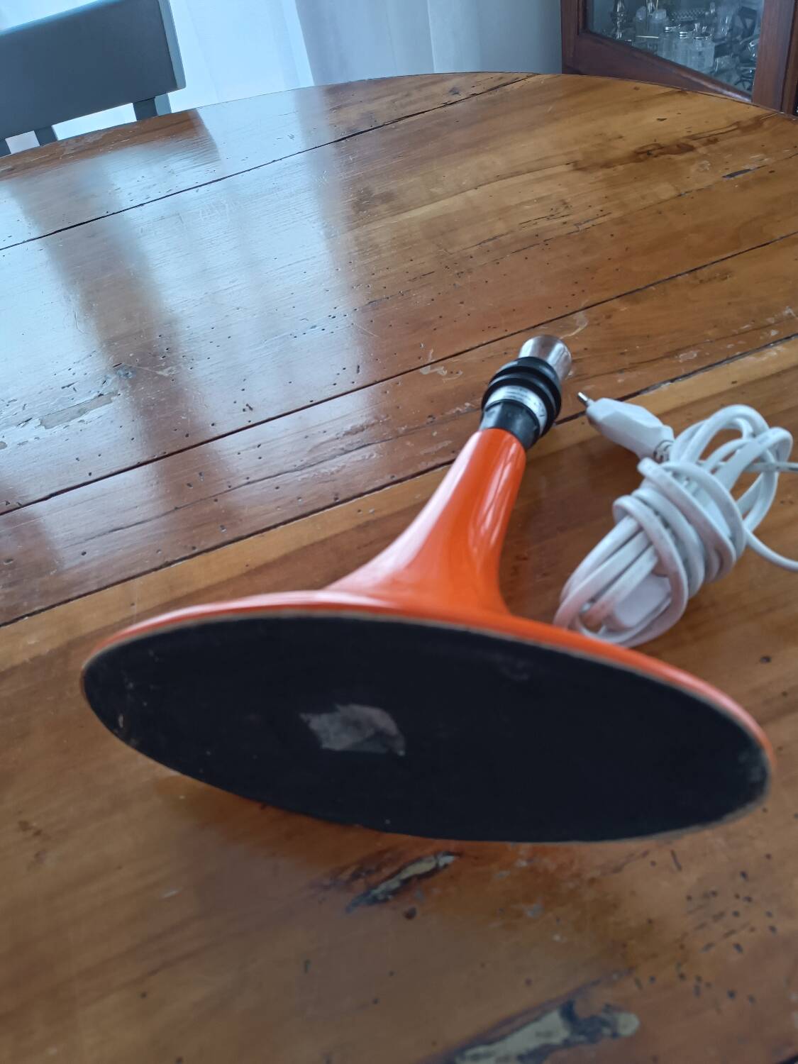 Vintage orange lamp base