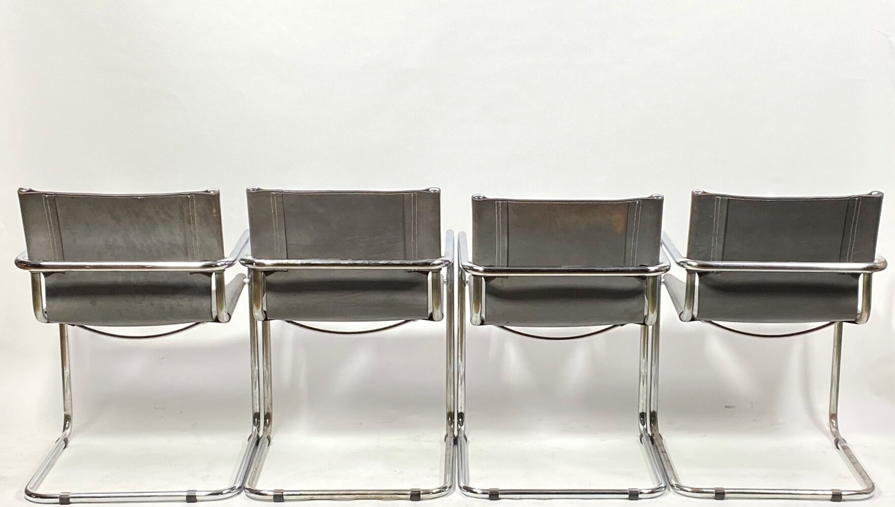 4 MG5 tubular chairs by Mark Stam 1970