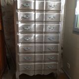 Semainier arbalète de style Louis XV sept tiroirs