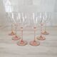 6 Verres à Eau ou Vin / verre à pied Rose par Luminarc