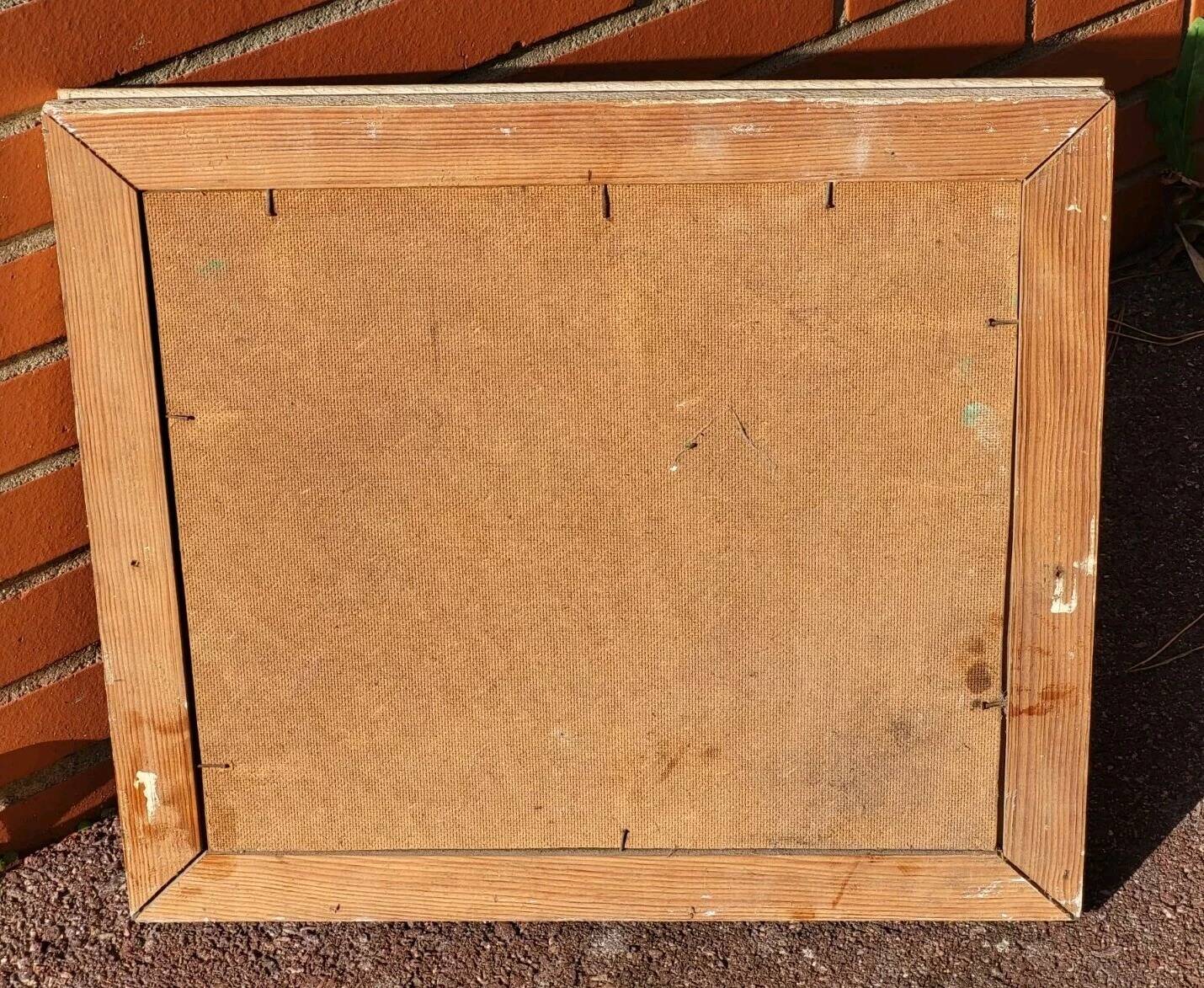 Vintage Original Still Life Flower Bouquet Vase Painting