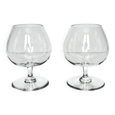 Lot de deux verres à Cognac en Cristal de Baccarat