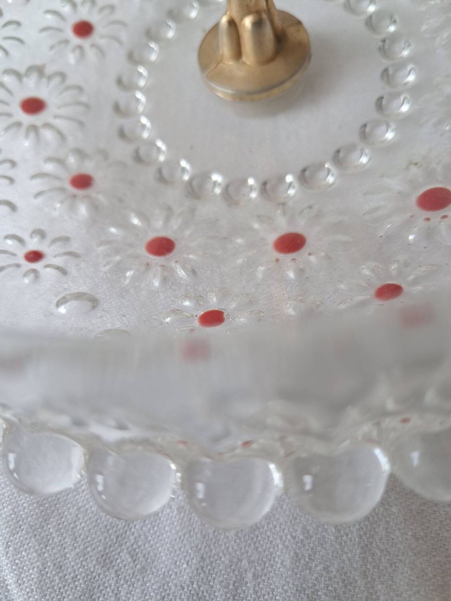 Plateau à étages En verre série Paloma, Attribué à Walther Glas.  1970