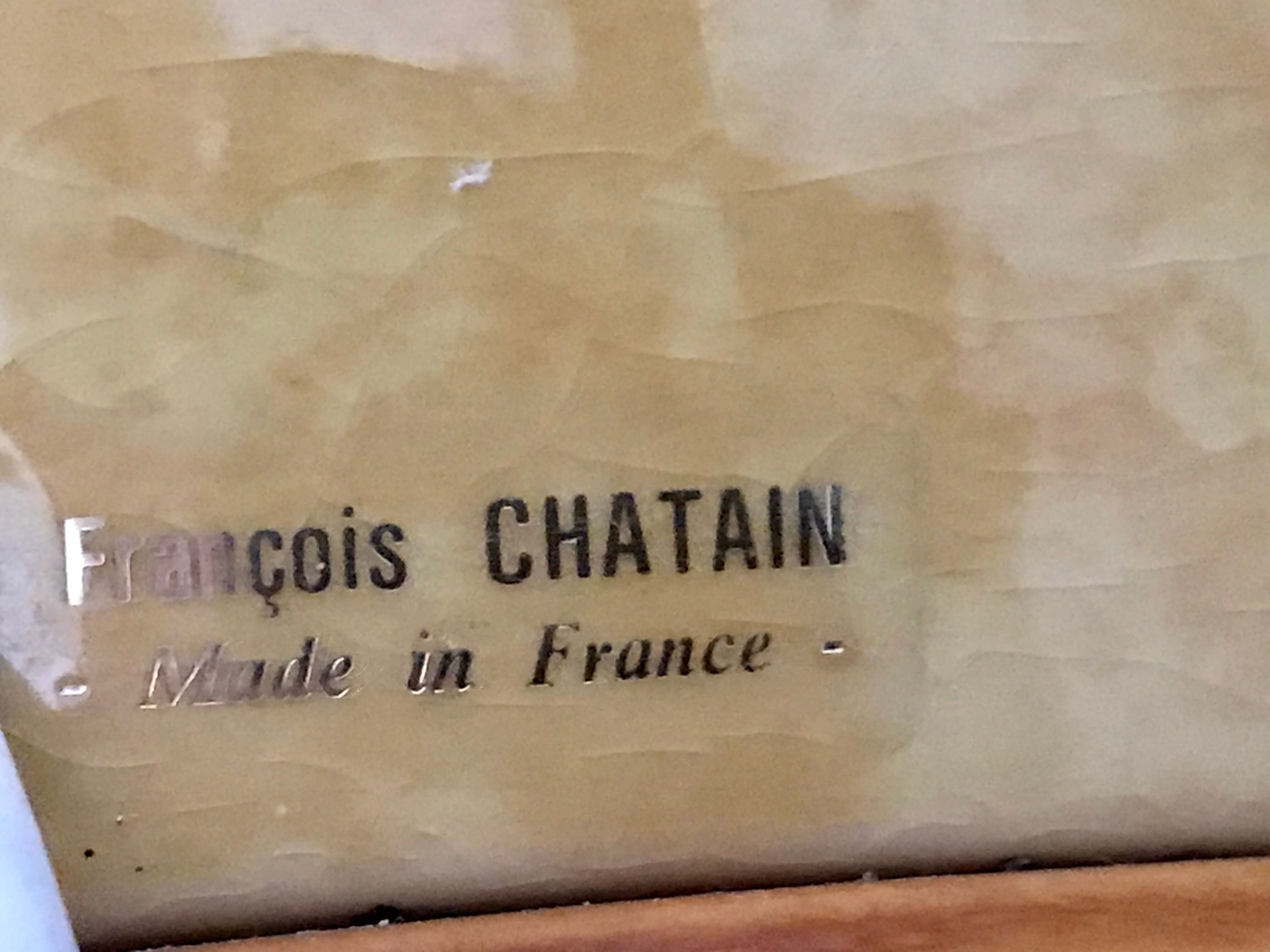 Pair of lamp bases François Chatain circa 1980