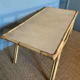 Vintage rattan coffee table