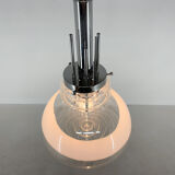 1960's Murano glass & chrome pendantby Mazzega, Italy