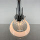 1960's Murano glass & chrome pendantby Mazzega, Italy