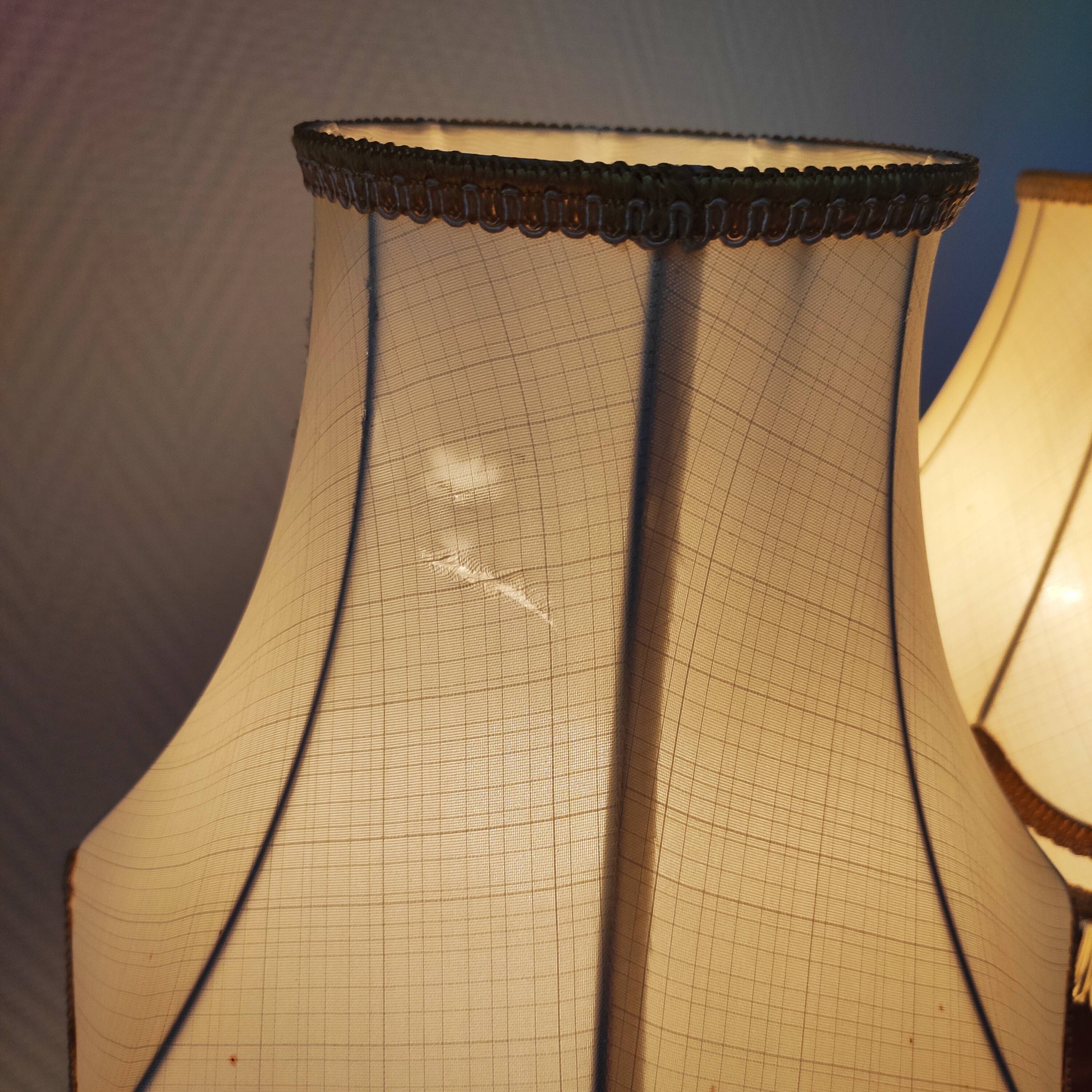 Pair of classic brass lamps from the 1950s