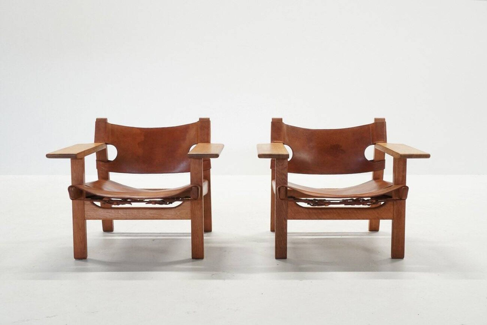 Vintage Danish Chairs by Børge Mogensen for Fredericia, 1970s, Set of 2