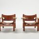Vintage Danish Chairs by Børge Mogensen for Fredericia, 1970s, Set of 2