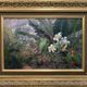 HSP painting "Garden corner" by Ludovic Regnier (1851-1930) student of Pils + frame