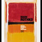Affiche d'exposition mark rothko