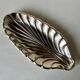 Vintage 70's shell stainless steel tray