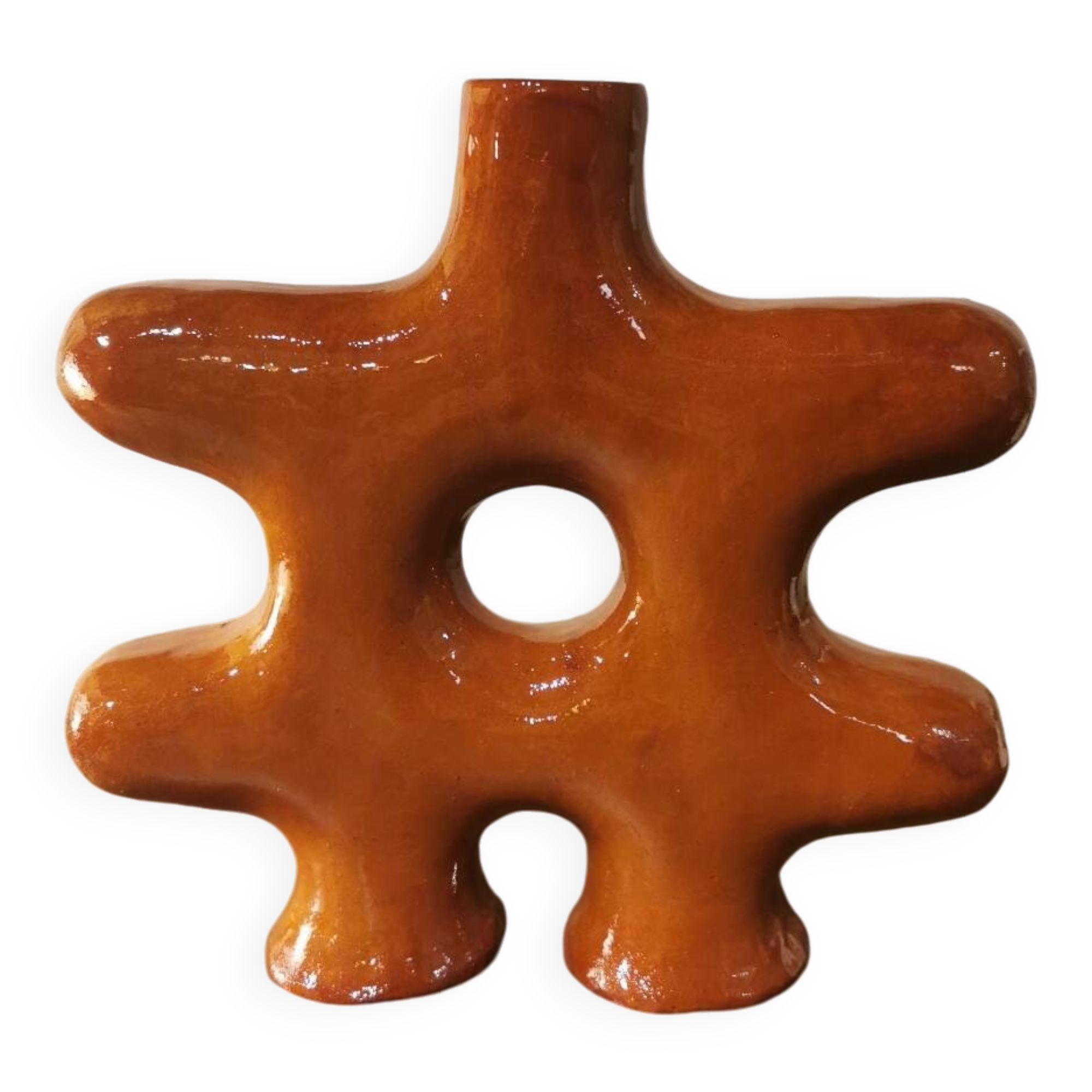 Moroccan ethnic ceramic vase