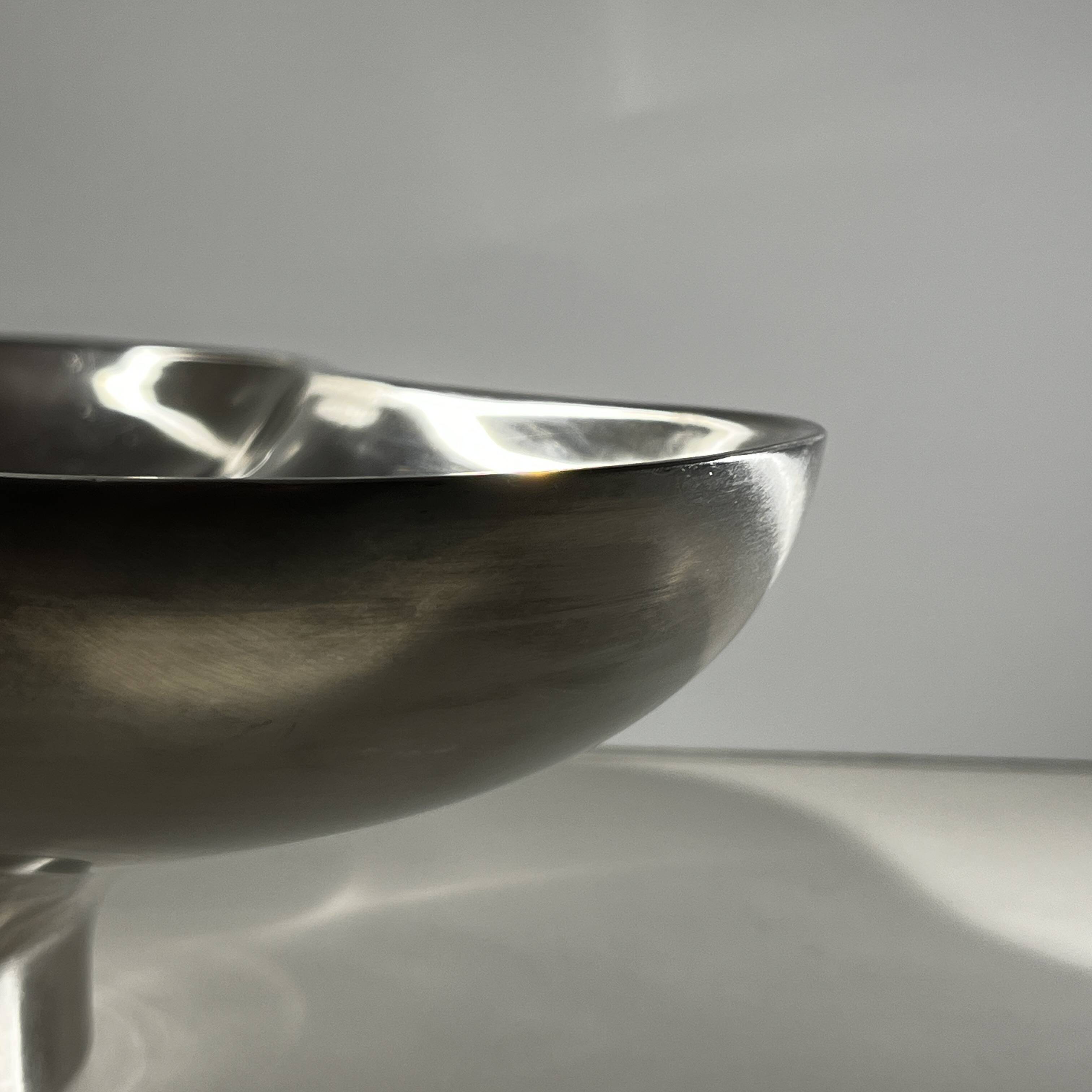 Tripartite dish, stainless steel, Georg Jensen, Denmark 1970s