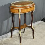 Planter in Precious Wood Marquetry, Napoleon III Period – Mid-19th Century