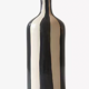 Handmade glazed ceramic vase, graphic design
