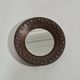 Vintage handmade mid century copper wall mirror by Eugen Zint