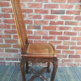 Louis XV style cane chair in beech