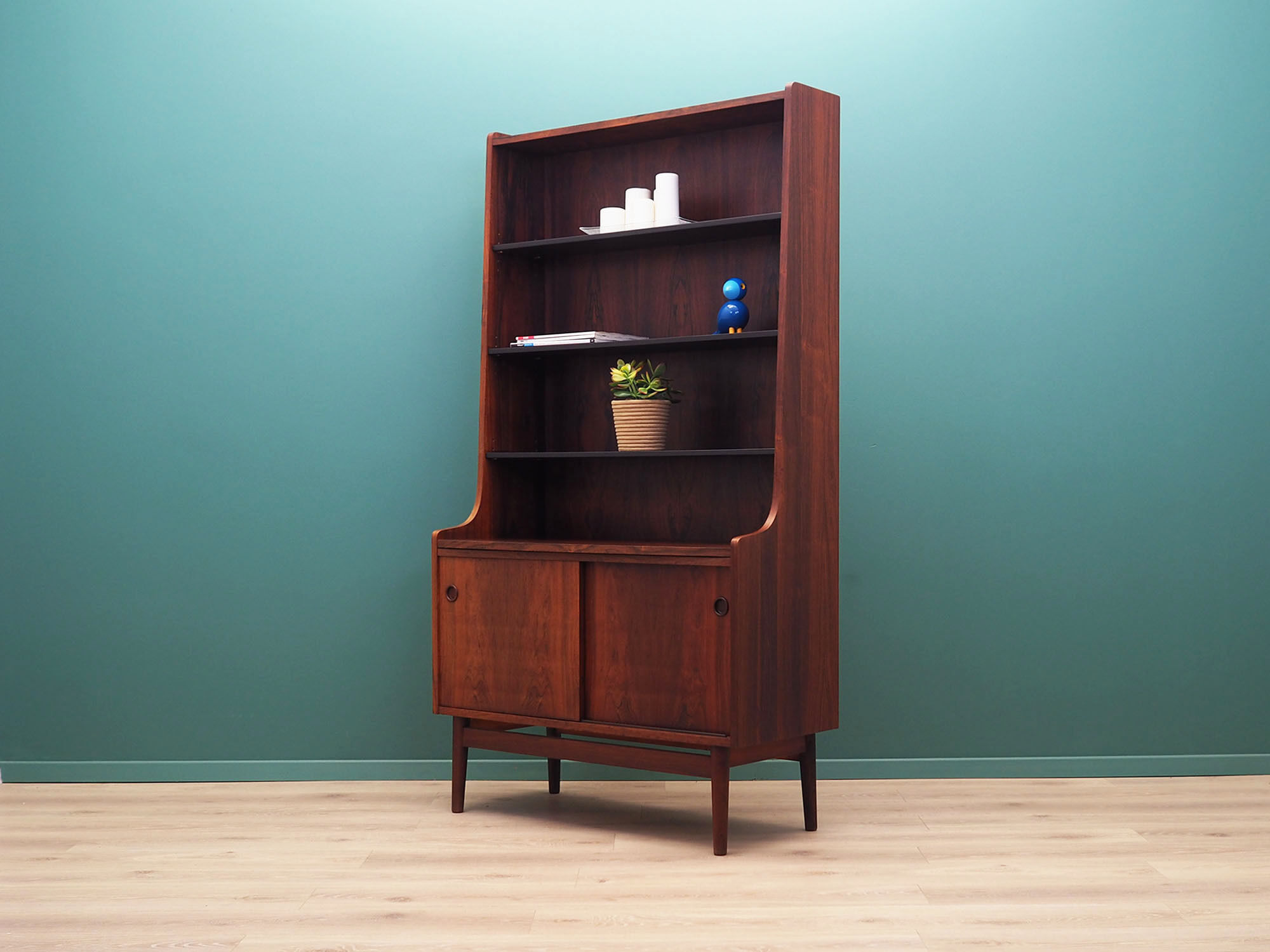 Rosewood bookcase, Danish design, 1960s, designer Johannes Sorth, production Bornholm