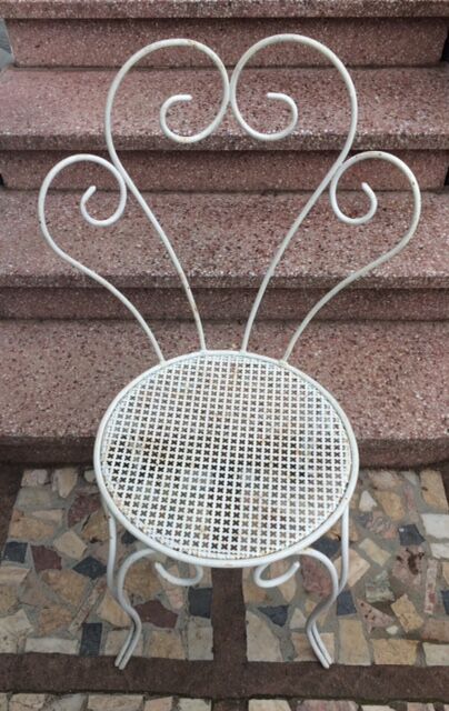 2 armchairs & 2 chairs, wrought iron1950