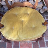 Pair of Provençal-style armchairs seaters in straw