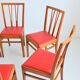 Suite de 6 chaises 1960 Bistrot vintage
