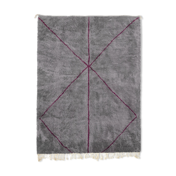 Modern Moroccan carpet grey
