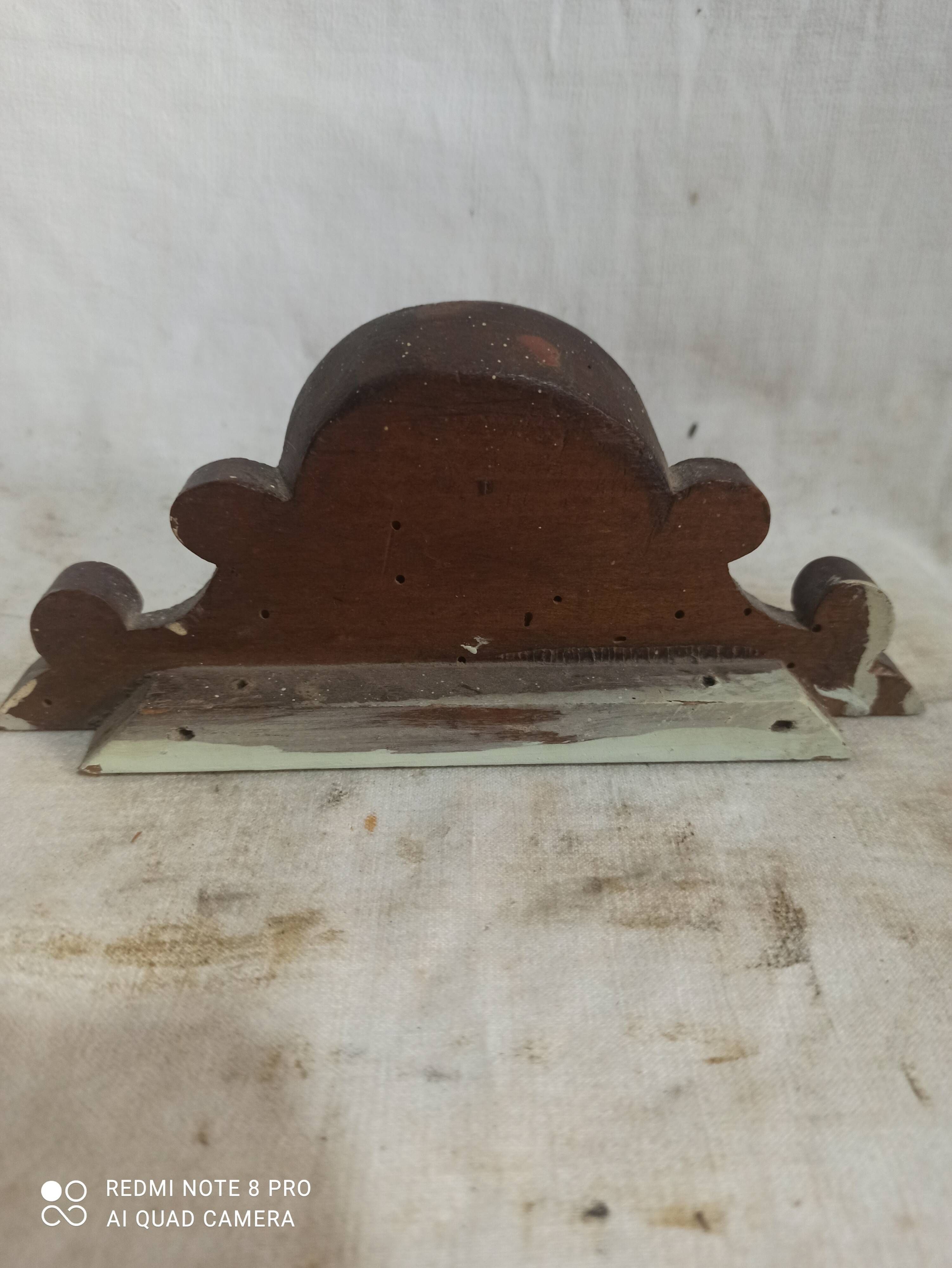 old wooden pediment - decorative ornament