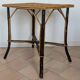 Table en bois et rotin 1920