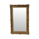 Grand Miroir Doré Style Baroque Cadre Doré Fleurs d'Acanthe 110cm